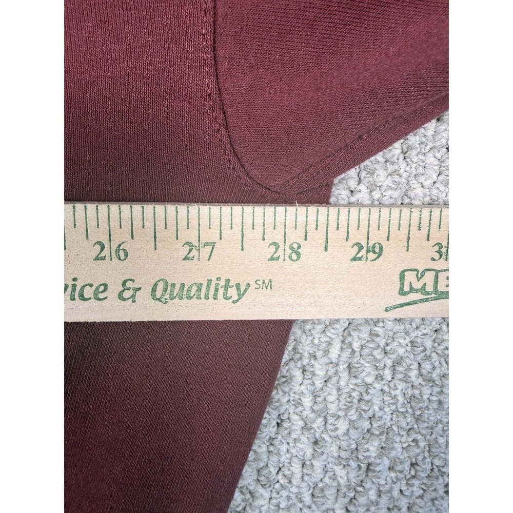 Vintage Y2K Golf Crewneck Sweatshirt Embroidered Golf Bag Burgundy Men's XXL - Picture 6 of 8